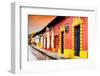 ¡Viva Mexico! Collection - Colorful Street Scene at Sunset-Philippe Hugonnard-Framed Photographic Print