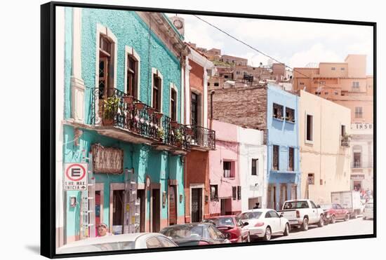 ¡Viva Mexico! Collection - Colorful Street Scene - Guanajuato II-Philippe Hugonnard-Framed Stretched Canvas