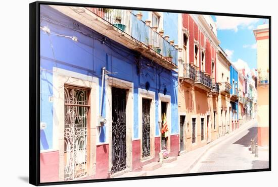 ¡Viva Mexico! Collection - Colorful Street Scene - Guanajuato IV-Philippe Hugonnard-Framed Stretched Canvas