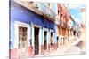 ¡Viva Mexico! Collection - Colorful Street Scene - Guanajuato IV-Philippe Hugonnard-Stretched Canvas