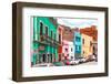 ¡Viva Mexico! Collection - Colorful Street Scene - Guanajuato-Philippe Hugonnard-Framed Photographic Print