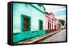 ¡Viva Mexico! Collection - Colorful Street Scene-Philippe Hugonnard-Framed Stretched Canvas