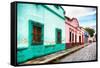 ¡Viva Mexico! Collection - Colorful Street Scene-Philippe Hugonnard-Framed Stretched Canvas