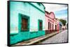¡Viva Mexico! Collection - Colorful Street Scene-Philippe Hugonnard-Framed Stretched Canvas