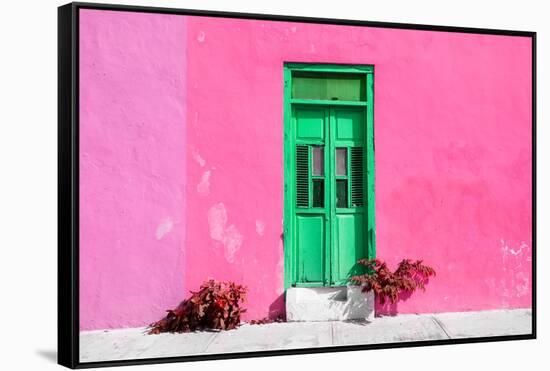 ¡Viva Mexico! Collection - Colorful Street Wall III-Philippe Hugonnard-Framed Stretched Canvas