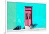 ¡Viva Mexico! Collection - Colorful Street Wall IV-Philippe Hugonnard-Framed Photographic Print