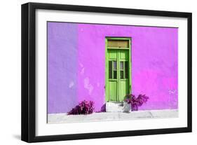 ¡Viva Mexico! Collection - Colorful Street Wall V-Philippe Hugonnard-Framed Photographic Print