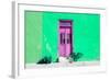 ¡Viva Mexico! Collection - Colorful Street Wall VI-Philippe Hugonnard-Framed Photographic Print