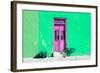 ¡Viva Mexico! Collection - Colorful Street Wall VI-Philippe Hugonnard-Framed Photographic Print