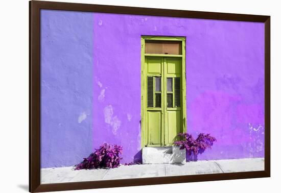 ¡Viva Mexico! Collection - Colorful Street Wall VII-Philippe Hugonnard-Framed Photographic Print