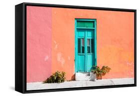 ¡Viva Mexico! Collection - Colorful Street Wall VIII-Philippe Hugonnard-Framed Stretched Canvas