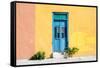 ¡Viva Mexico! Collection - Colorful Street Wall-Philippe Hugonnard-Framed Stretched Canvas