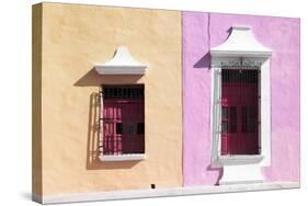 ¡Viva Mexico! Collection - Colors Houses in Campeche IV-Philippe Hugonnard-Stretched Canvas