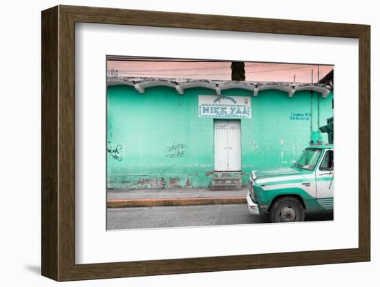 ¡Viva Mexico! Collection - Coral Green Truck-Philippe Hugonnard-Framed Photographic Print