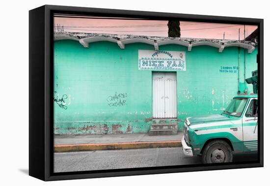 ¡Viva Mexico! Collection - Coral Green Truck-Philippe Hugonnard-Framed Stretched Canvas