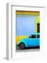 ¡Viva Mexico! Collection - Coral VW Beetle Car and Colorful Wall-Philippe Hugonnard-Framed Photographic Print