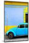 ¡Viva Mexico! Collection - Coral VW Beetle Car and Colorful Wall-Philippe Hugonnard-Mounted Photographic Print