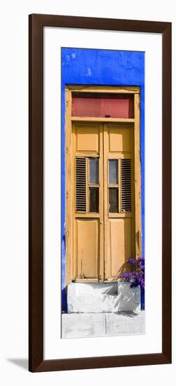 ¡Viva Mexico! Collection - Dark Yellow Window and Royal Blue Wall-Philippe Hugonnard-Framed Photographic Print