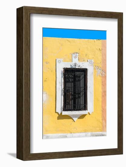 ¡Viva Mexico! Collection - Dark Yellow Window - Campeche-Philippe Hugonnard-Framed Photographic Print