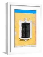 ¡Viva Mexico! Collection - Dark Yellow Window - Campeche-Philippe Hugonnard-Framed Photographic Print