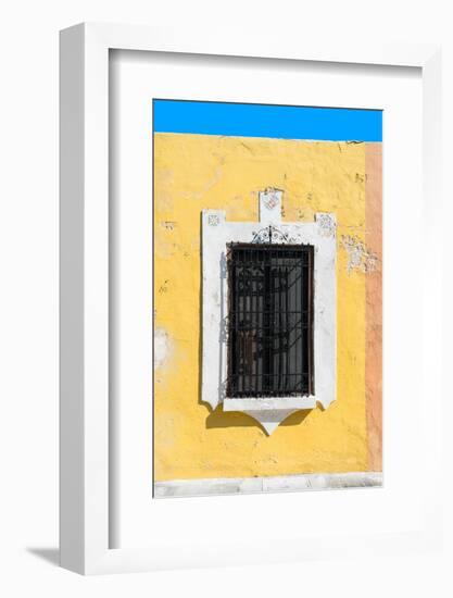 ¡Viva Mexico! Collection - Dark Yellow Window - Campeche-Philippe Hugonnard-Framed Photographic Print