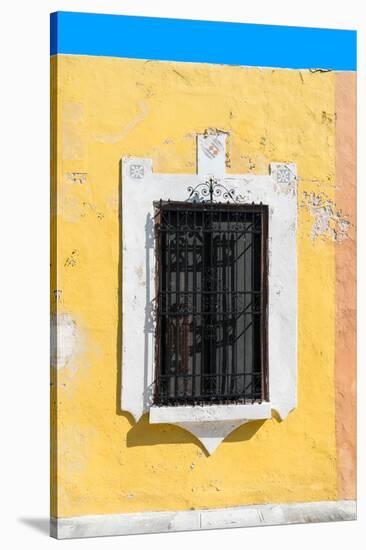 ¡Viva Mexico! Collection - Dark Yellow Window - Campeche-Philippe Hugonnard-Stretched Canvas