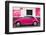 ¡Viva Mexico! Collection - Deep Pink VW Beetle Car and American Graffiti-Philippe Hugonnard-Framed Photographic Print