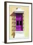 ¡Viva Mexico! Collection - Deep Pink Window and Yellow Wall in Campeche-Philippe Hugonnard-Framed Photographic Print