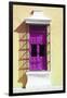 ¡Viva Mexico! Collection - Deep Pink Window and Yellow Wall in Campeche-Philippe Hugonnard-Framed Premium Photographic Print