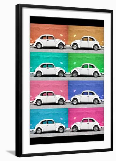 ¡Viva Mexico! Collection - Eight VW Beetle Cars-Philippe Hugonnard-Framed Photographic Print