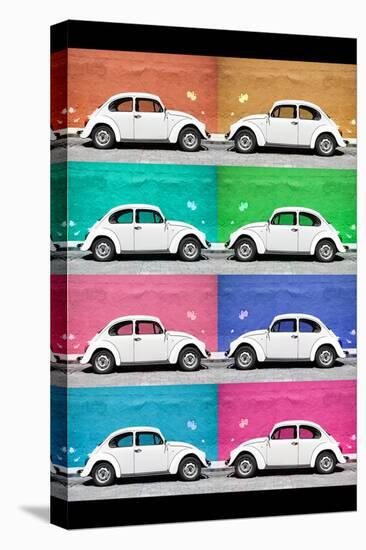 ¡Viva Mexico! Collection - Eight VW Beetle Cars-Philippe Hugonnard-Stretched Canvas