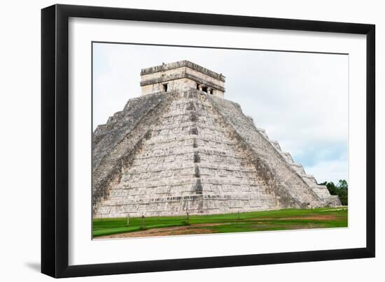 ¡Viva Mexico! Collection - El Castillo Pyramid - Chichen Itza IV-Philippe Hugonnard-Framed Photographic Print