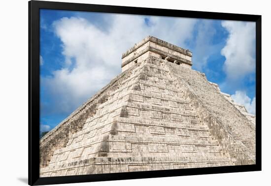 ¡Viva Mexico! Collection - El Castillo Pyramid - Chichen Itza-Philippe Hugonnard-Framed Photographic Print