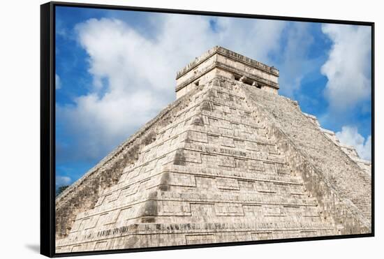 ¡Viva Mexico! Collection - El Castillo Pyramid - Chichen Itza-Philippe Hugonnard-Framed Stretched Canvas