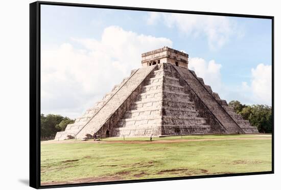 ¡Viva Mexico! Collection - El Castillo Pyramid in Chichen Itza I-Philippe Hugonnard-Framed Stretched Canvas