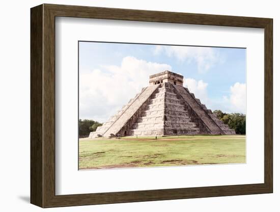 ¡Viva Mexico! Collection - El Castillo Pyramid in Chichen Itza I-Philippe Hugonnard-Framed Photographic Print