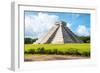 ¡Viva Mexico! Collection - El Castillo Pyramid in Chichen Itza II-Philippe Hugonnard-Framed Photographic Print