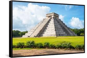 ¡Viva Mexico! Collection - El Castillo Pyramid in Chichen Itza II-Philippe Hugonnard-Framed Stretched Canvas