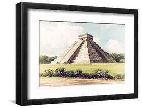 ¡Viva Mexico! Collection - El Castillo Pyramid in Chichen Itza III-Philippe Hugonnard-Framed Photographic Print