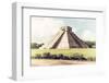 ¡Viva Mexico! Collection - El Castillo Pyramid in Chichen Itza III-Philippe Hugonnard-Framed Photographic Print