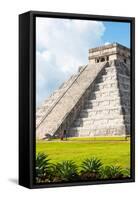 ¡Viva Mexico! Collection - El Castillo Pyramid in Chichen Itza IV-Philippe Hugonnard-Framed Stretched Canvas