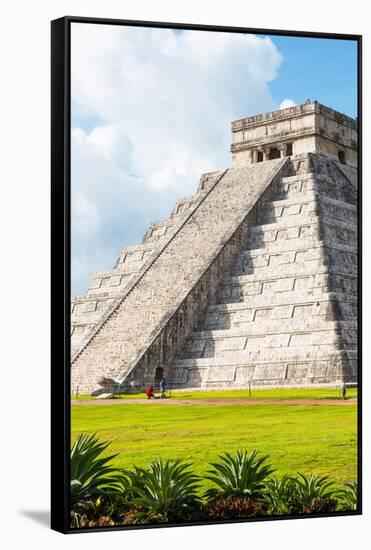¡Viva Mexico! Collection - El Castillo Pyramid in Chichen Itza IV-Philippe Hugonnard-Framed Stretched Canvas