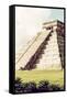 ¡Viva Mexico! Collection - El Castillo Pyramid in Chichen Itza V-Philippe Hugonnard-Framed Stretched Canvas