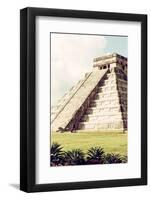 ¡Viva Mexico! Collection - El Castillo Pyramid in Chichen Itza V-Philippe Hugonnard-Framed Photographic Print