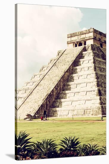 ¡Viva Mexico! Collection - El Castillo Pyramid in Chichen Itza V-Philippe Hugonnard-Stretched Canvas