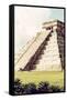 ¡Viva Mexico! Collection - El Castillo Pyramid in Chichen Itza V-Philippe Hugonnard-Framed Stretched Canvas