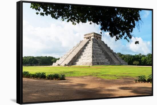 ¡Viva Mexico! Collection - El Castillo Pyramid in Chichen Itza VI-Philippe Hugonnard-Framed Stretched Canvas