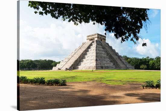 ¡Viva Mexico! Collection - El Castillo Pyramid in Chichen Itza VI-Philippe Hugonnard-Stretched Canvas