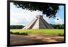 ¡Viva Mexico! Collection - El Castillo Pyramid in Chichen Itza VI-Philippe Hugonnard-Framed Photographic Print