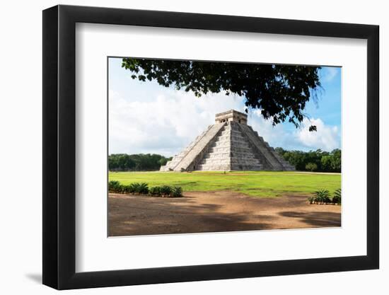 ¡Viva Mexico! Collection - El Castillo Pyramid in Chichen Itza VI-Philippe Hugonnard-Framed Photographic Print